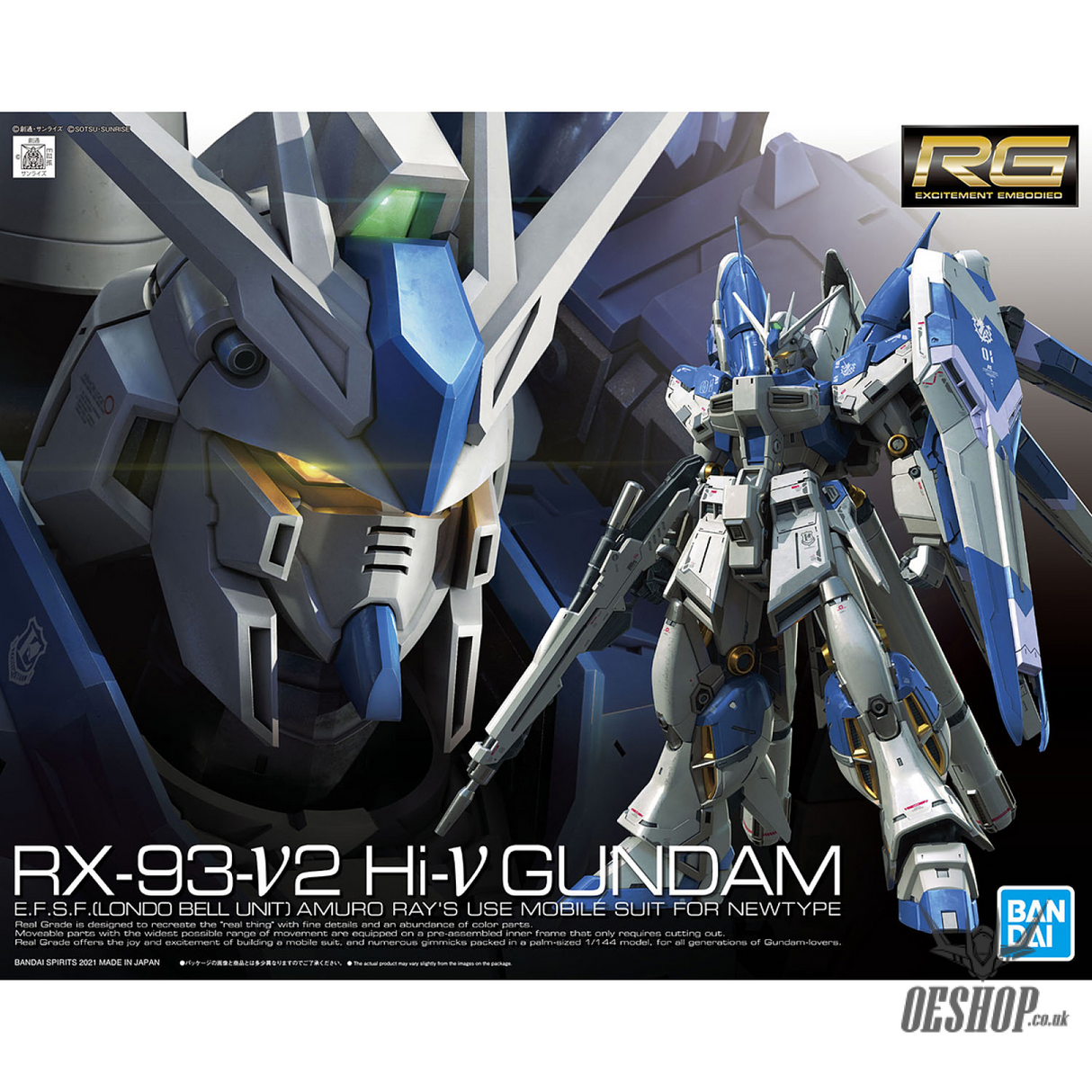 1/144 RG Hi-Nu Gundam Bandai 54.99 OEShop
