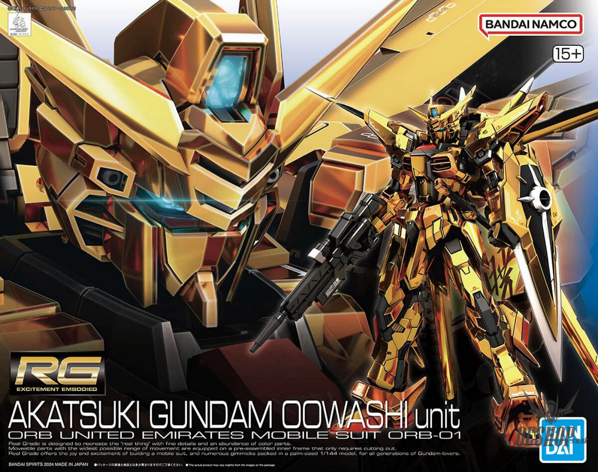1/144 RG 41 Akatsuki Gundam (Oowashi Pack) Scale Model Kits