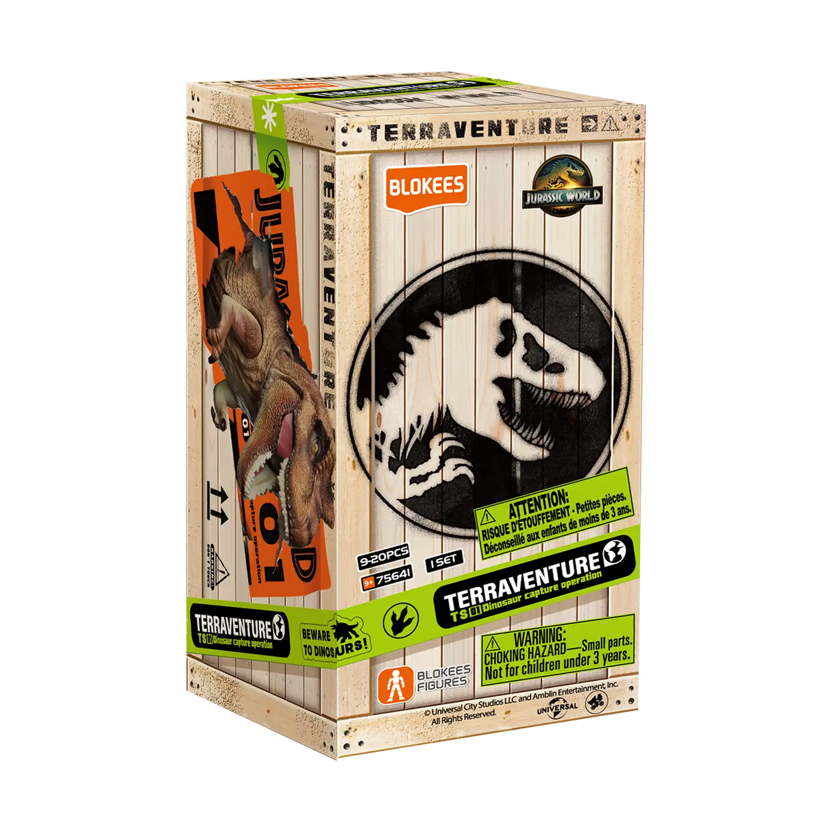 Blokees Jurassic World Terraventure TS 01 Dinosaur Capture Operation Model Kit Blind Box 75641