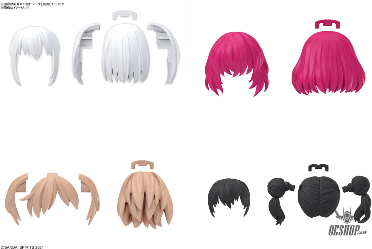 30MS Optional Hairstyle Parts Vol.10 1Box (4pcs) Scale Model Kits