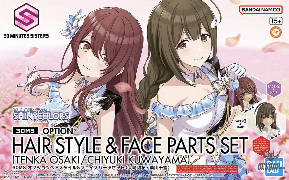 30MS THE iDOLM@STER SHINY COLORS Option Hair Style & Face Parts Set (Tenka Osaki & Chiyuki Kuwayama) Scale Model Kits