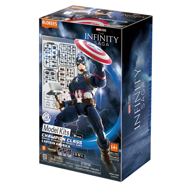 Blokees Marvel Infinity Saga Champion Class 03 Captain America Model Kit 81115