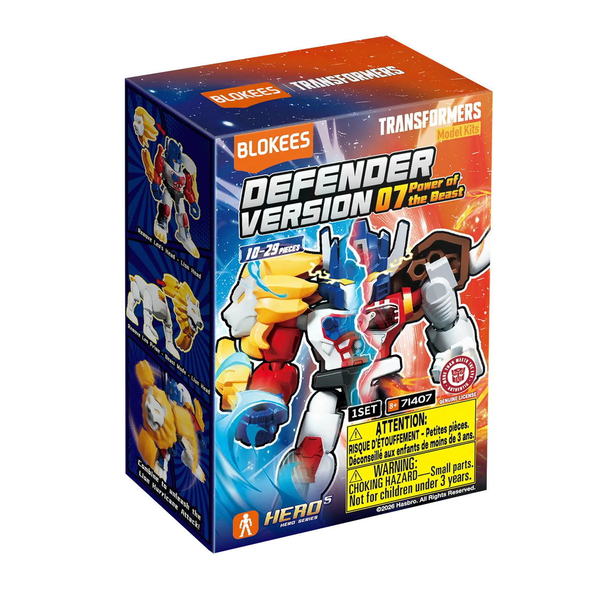 Blokees Transformers Defender Version 07 Power of the Beast Model Kits Figure Blind Box 71407