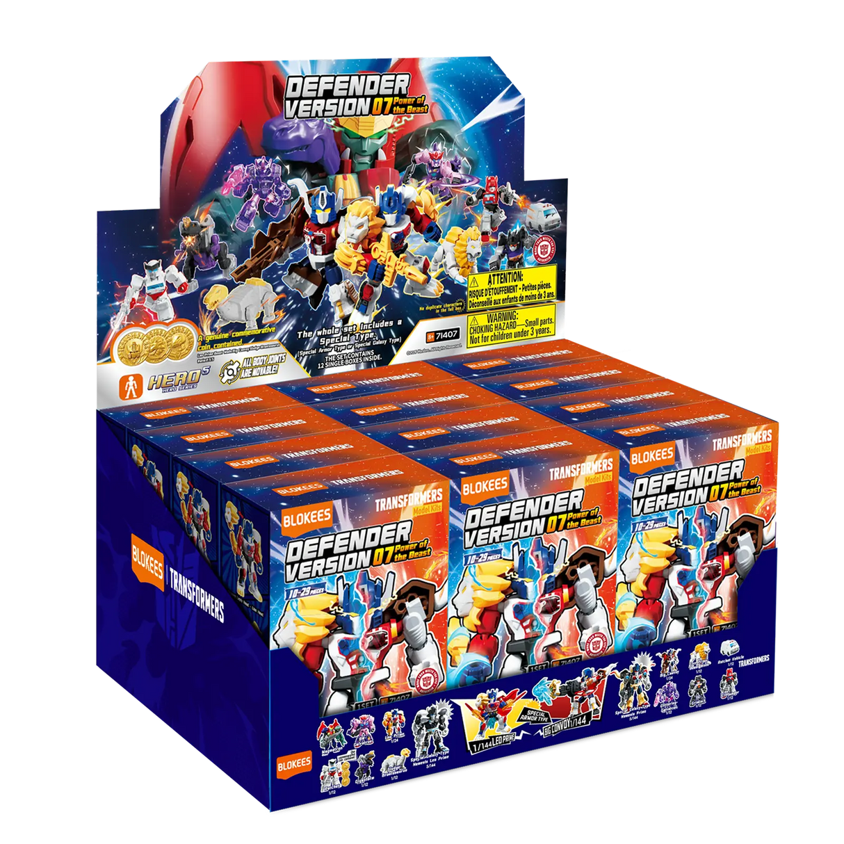 Blokees Transformers Defender Version 07 Power of the Beast Model Kits Figure Blind Box 71407