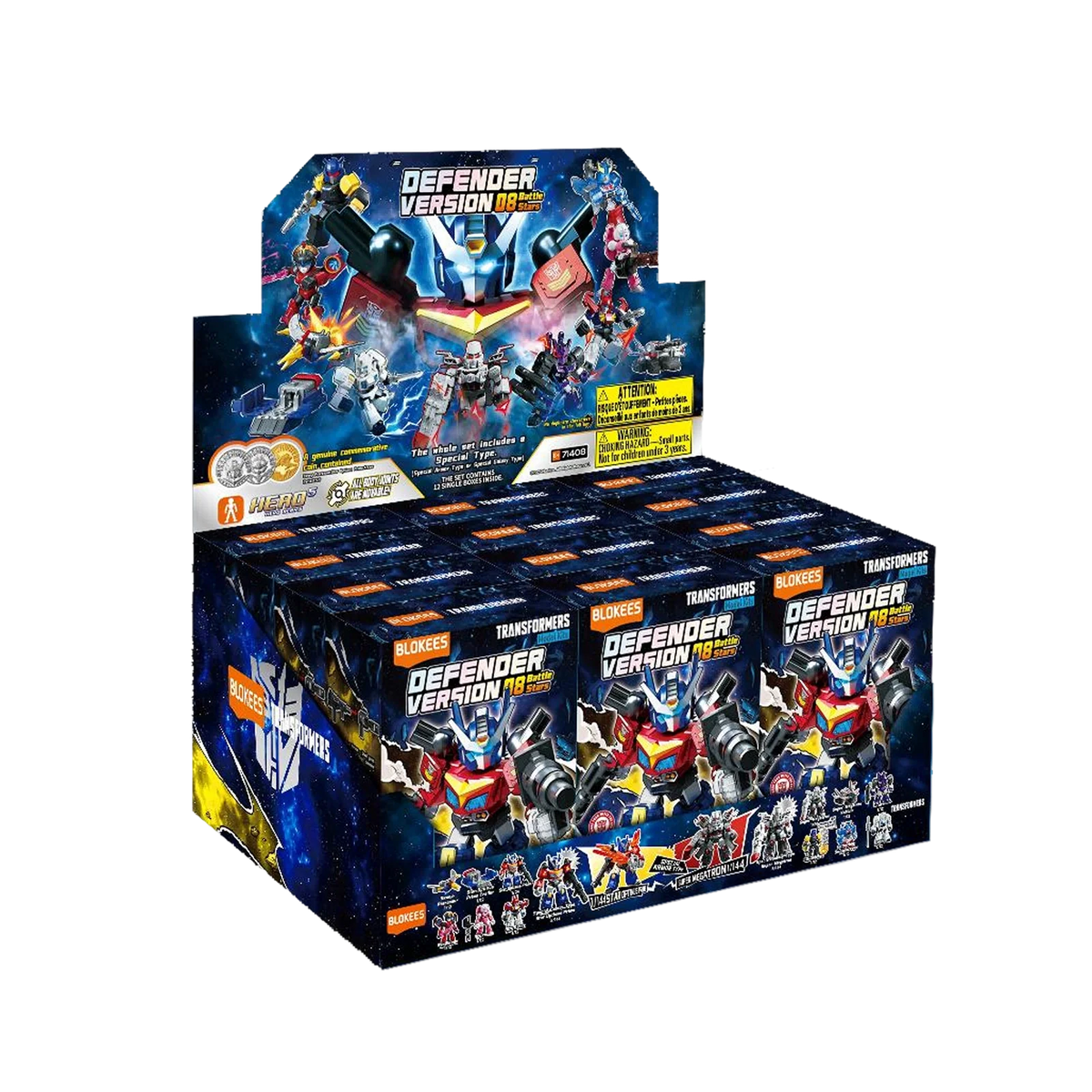 Blokees Transformers Defender Version 08 Battle Stars Model Kits Figure Blind Box 71408