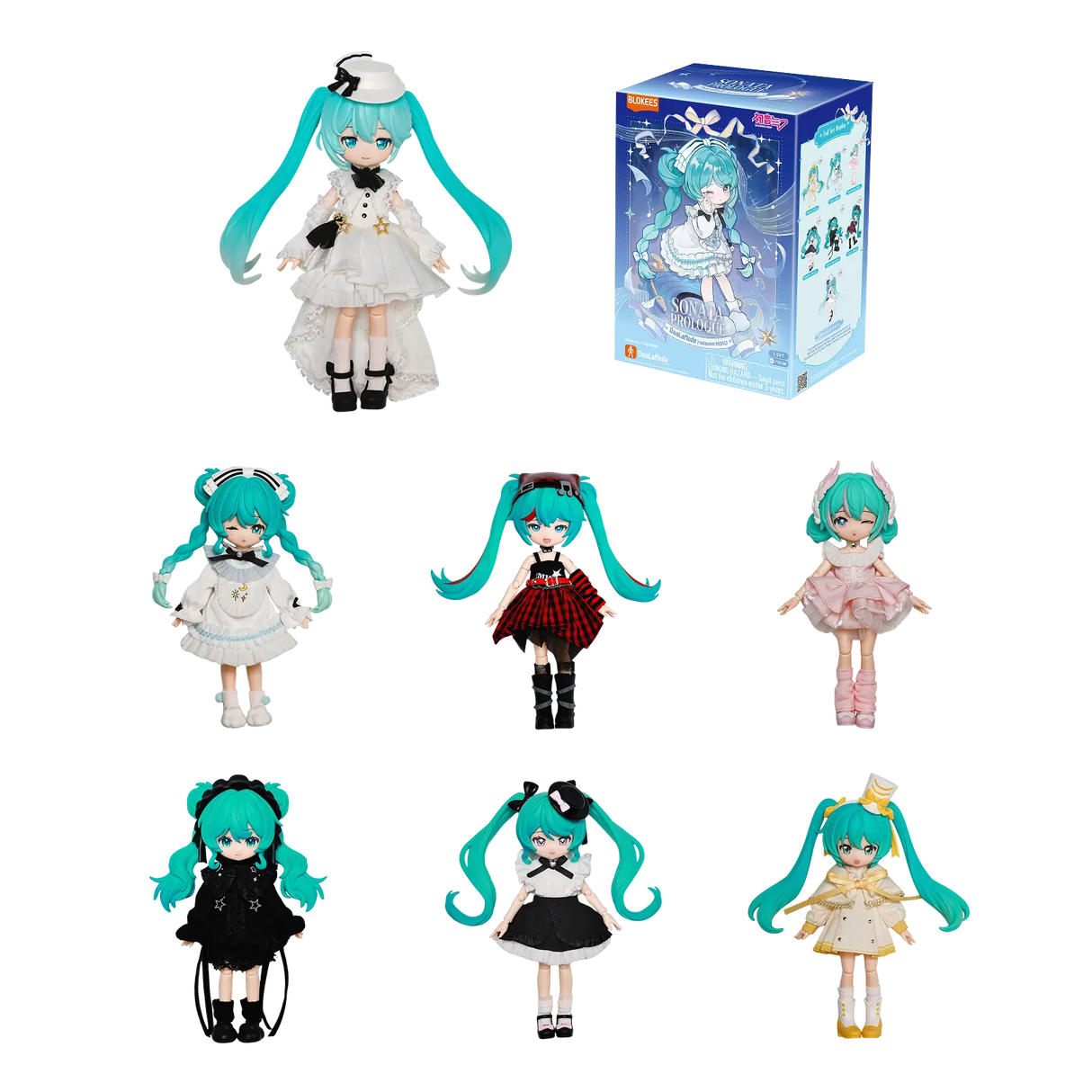 Blokees Hatsune Miku DaaLaMode Q Series - 01 Sonata Prologue Model Kits Blind Box 73538