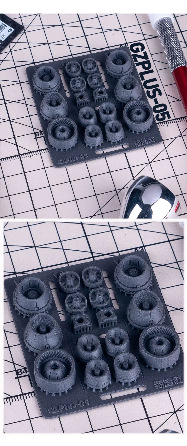 GZ Studio PLUS Series High-Definition Detail-Up 3D Print Model Kits Parts