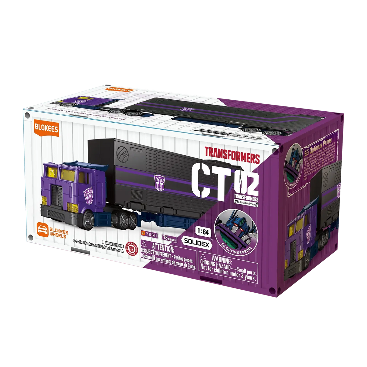Blokees Transformers Wheels Transformers CT02 SG Optimus Prime Model Kits 75611