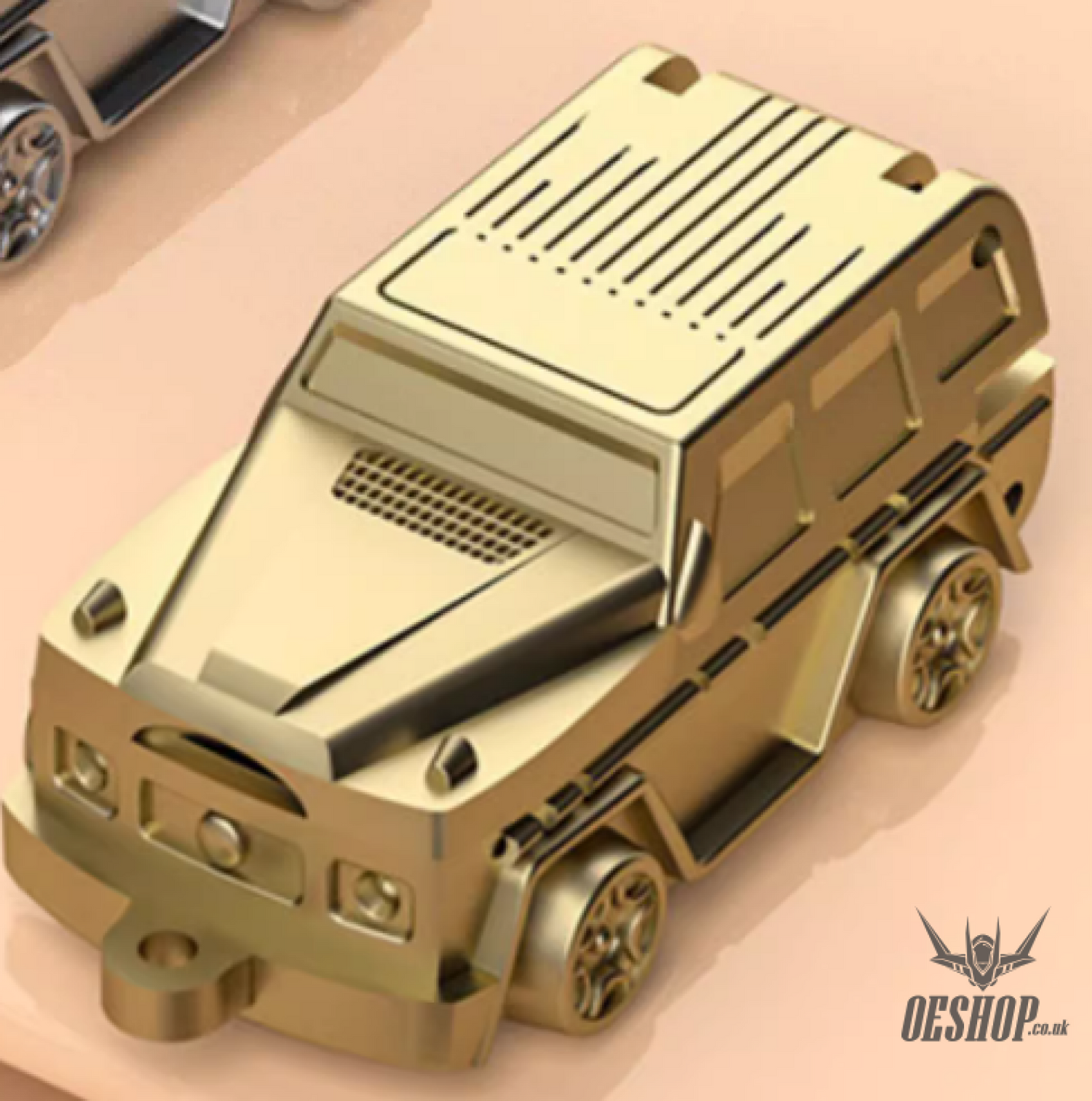 Abeqi Portable Flip Car Nail Clipper & Key fob Gold