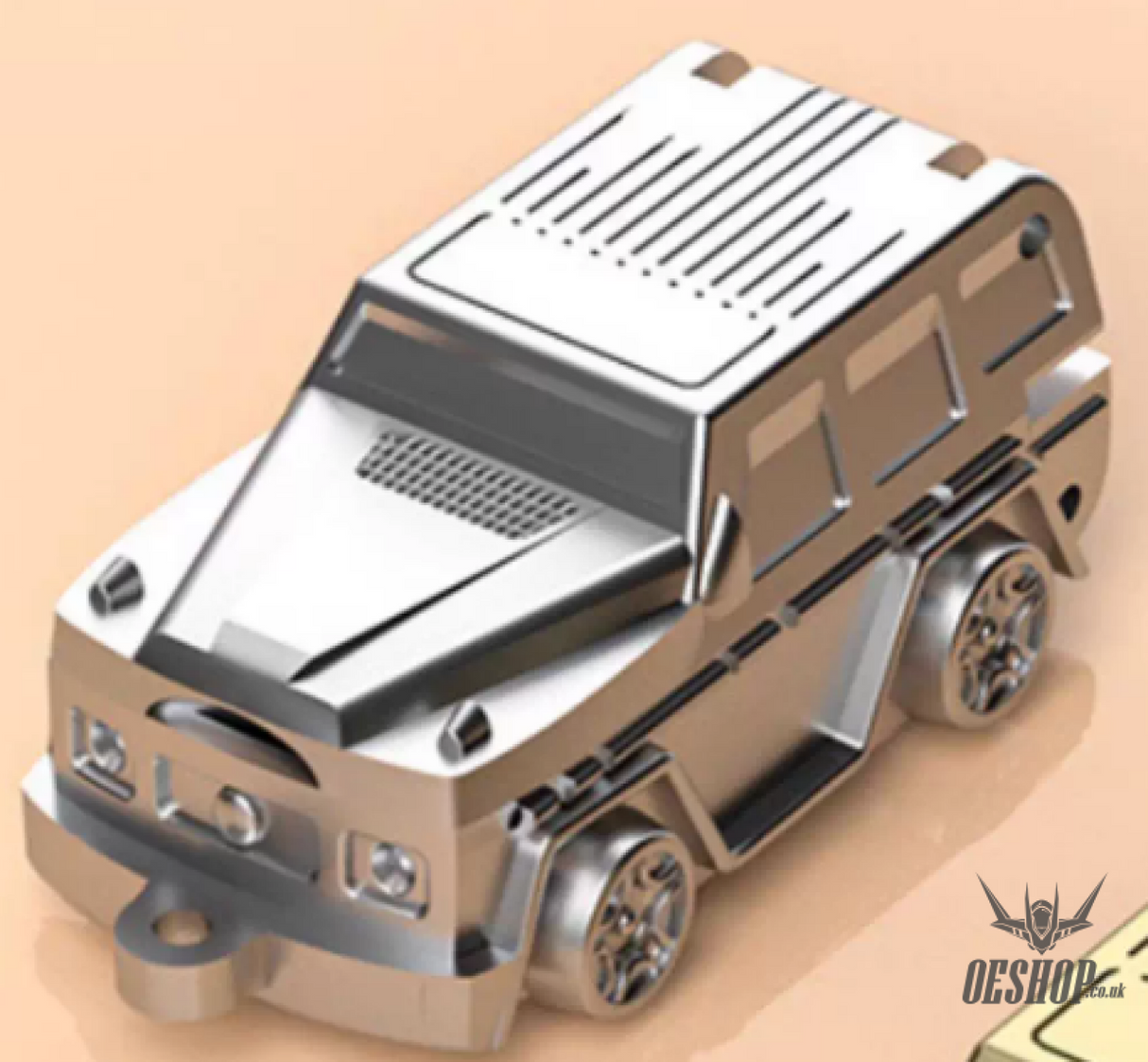 Abeqi Portable Flip Car Nail Clipper & Key fob Silver