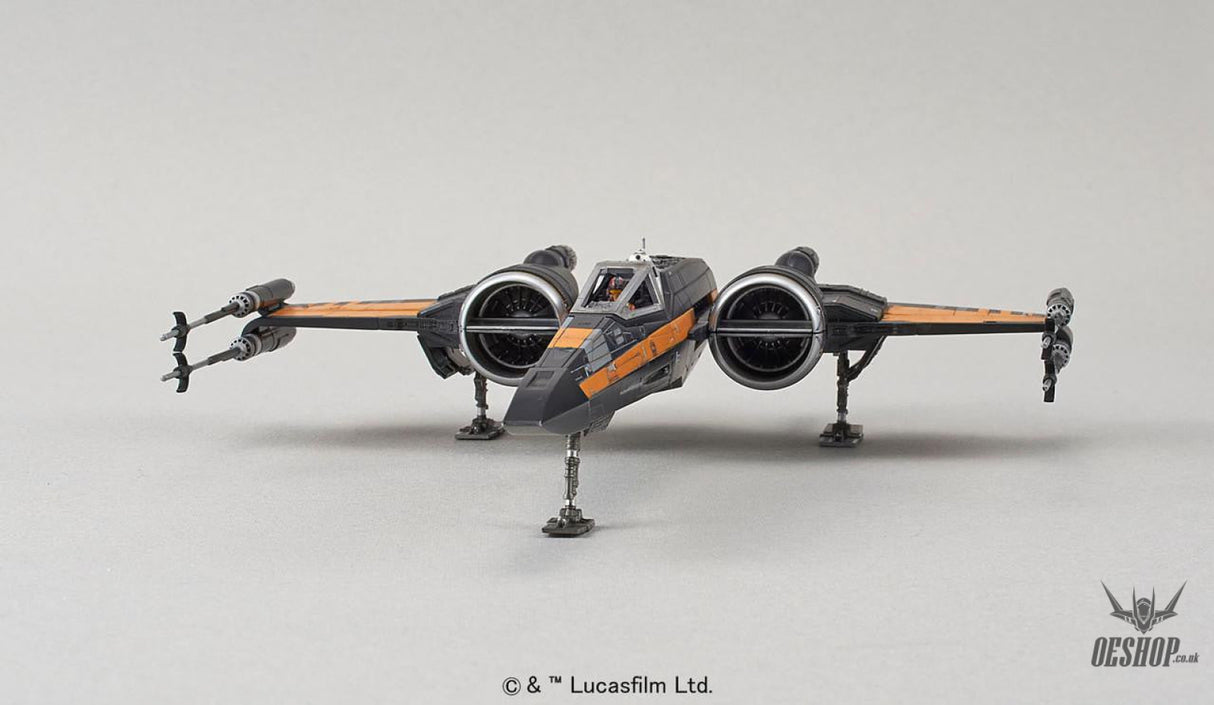 Bandai 1/72 Star Wars Poe X-Wing Fighter - Scale Model Kits