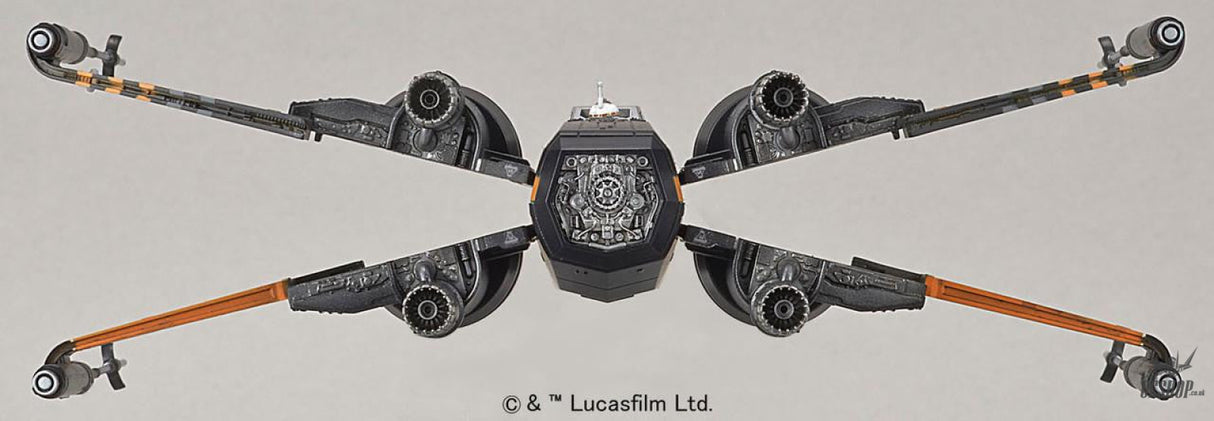 Bandai 1/72 Star Wars Poe X-Wing Fighter - Scale Model Kits