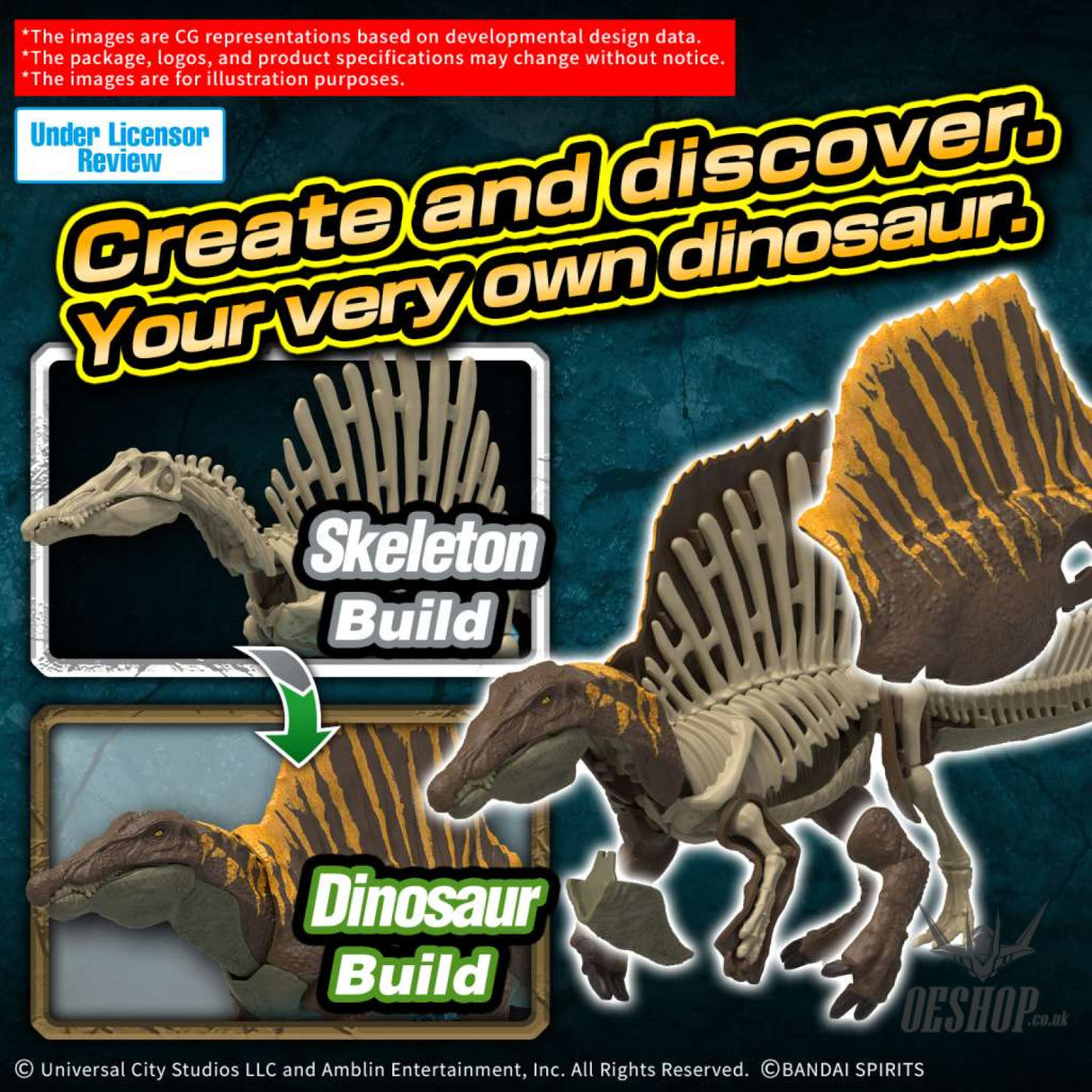 Bandai Plannosaurus Jurassic World - Spinosaurus Scale Model Kits