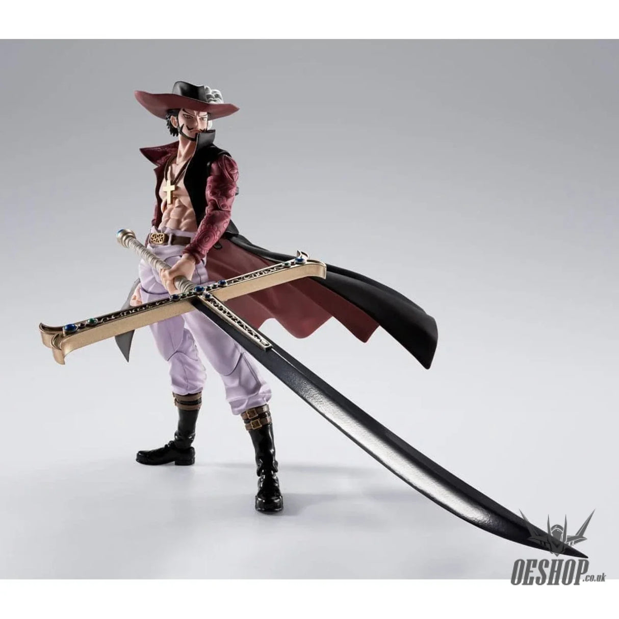 Bandai Tamashii S.H.Figuarts One Piece Dracule Mihawk -HAWKEYE - Action & Toy Figures