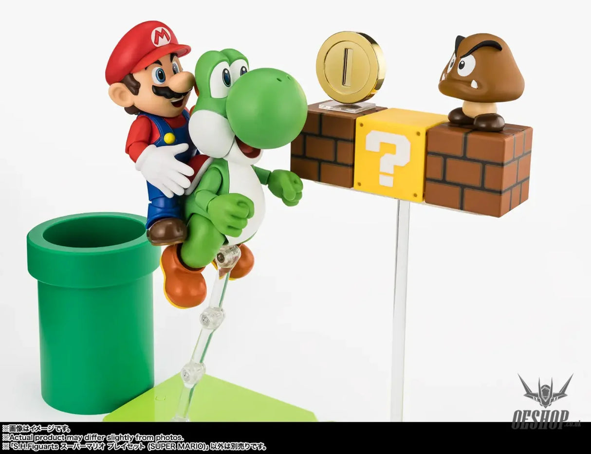 Bandai Tamashii S.H.Figuarts Super Mario Brothers Playset (Super Mario) - Action & Toy Figures