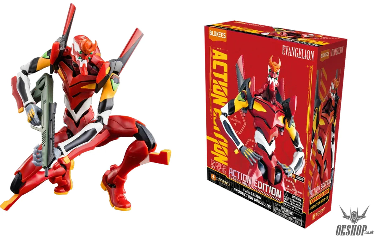 Blokees Evangelion Production Model-02 Action Edition Model Kit Action Figure 73512 Scale Model Kits