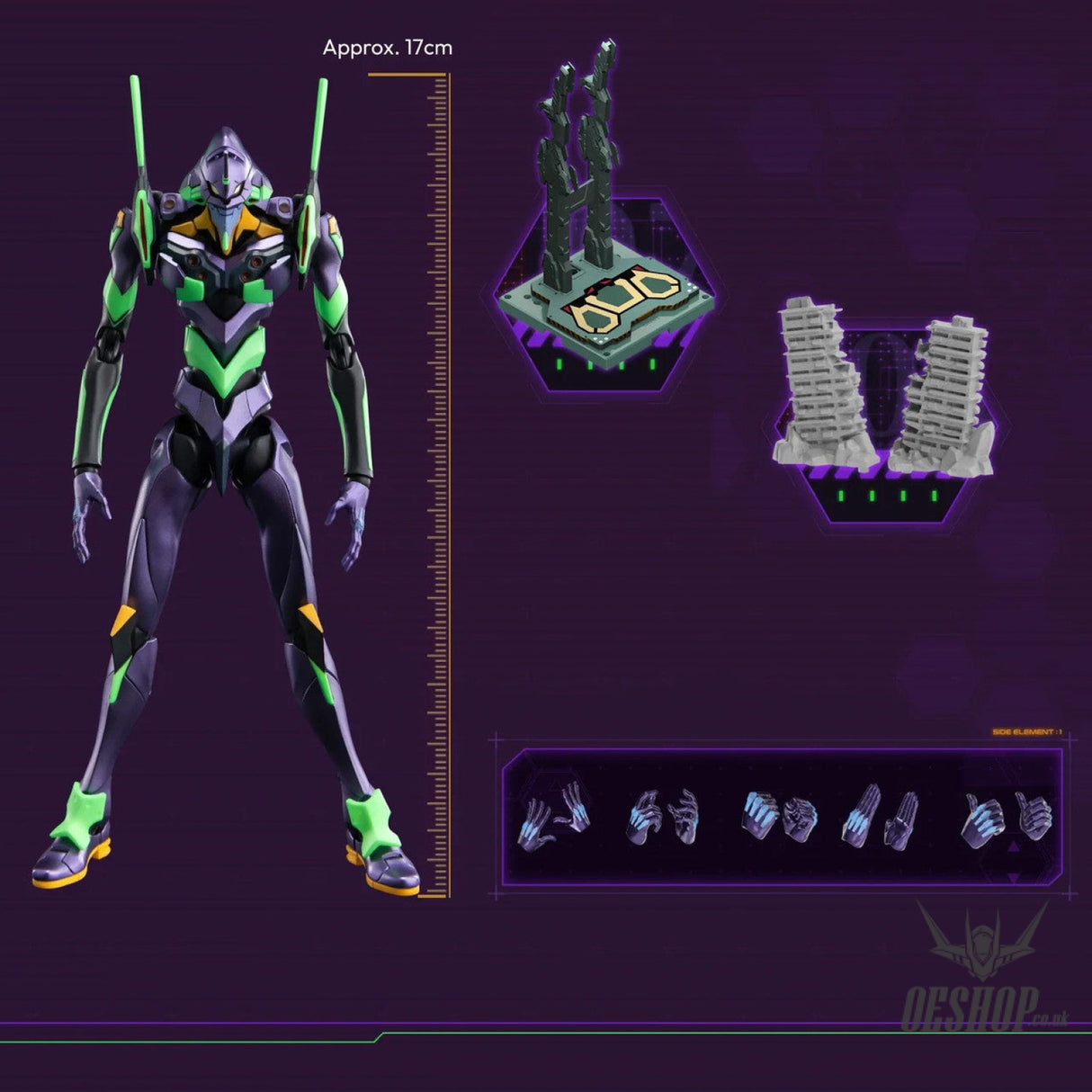 Blokees Ultra Action Edition Evangelion Unit - 01 Model Kit Action Figure 73501 Scale Model Kits