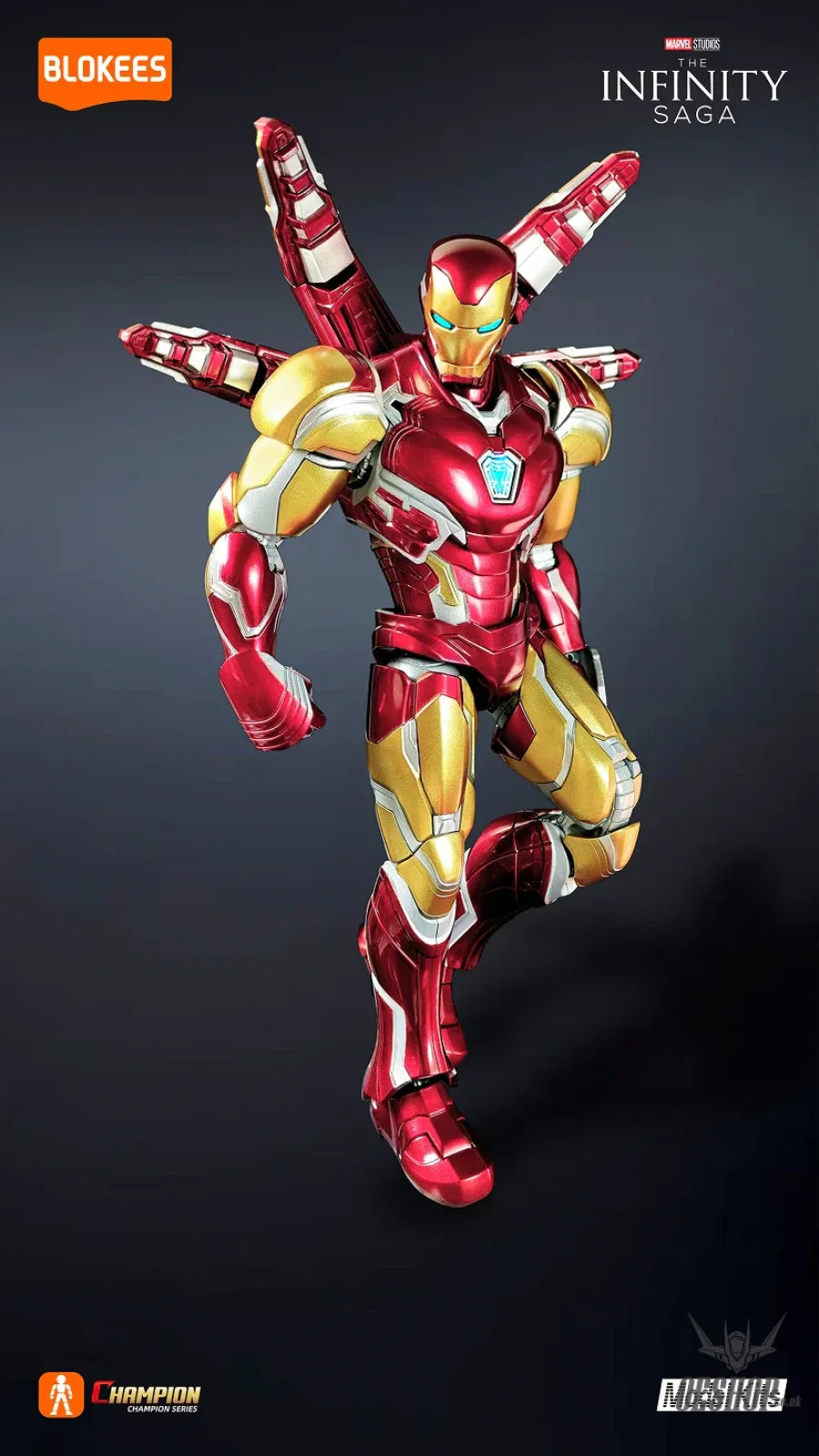 Blokees Marvel Infinity Saga Champion Class 01 Iron Man MK85 Model Kit 73920 - Scale Model Kits