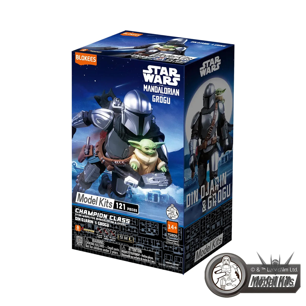 Blokees Star Wars Champion Class CC05 Din Djarin™ & Grogu™ Action Figure Model Kit 75805 - Scale Model Kits