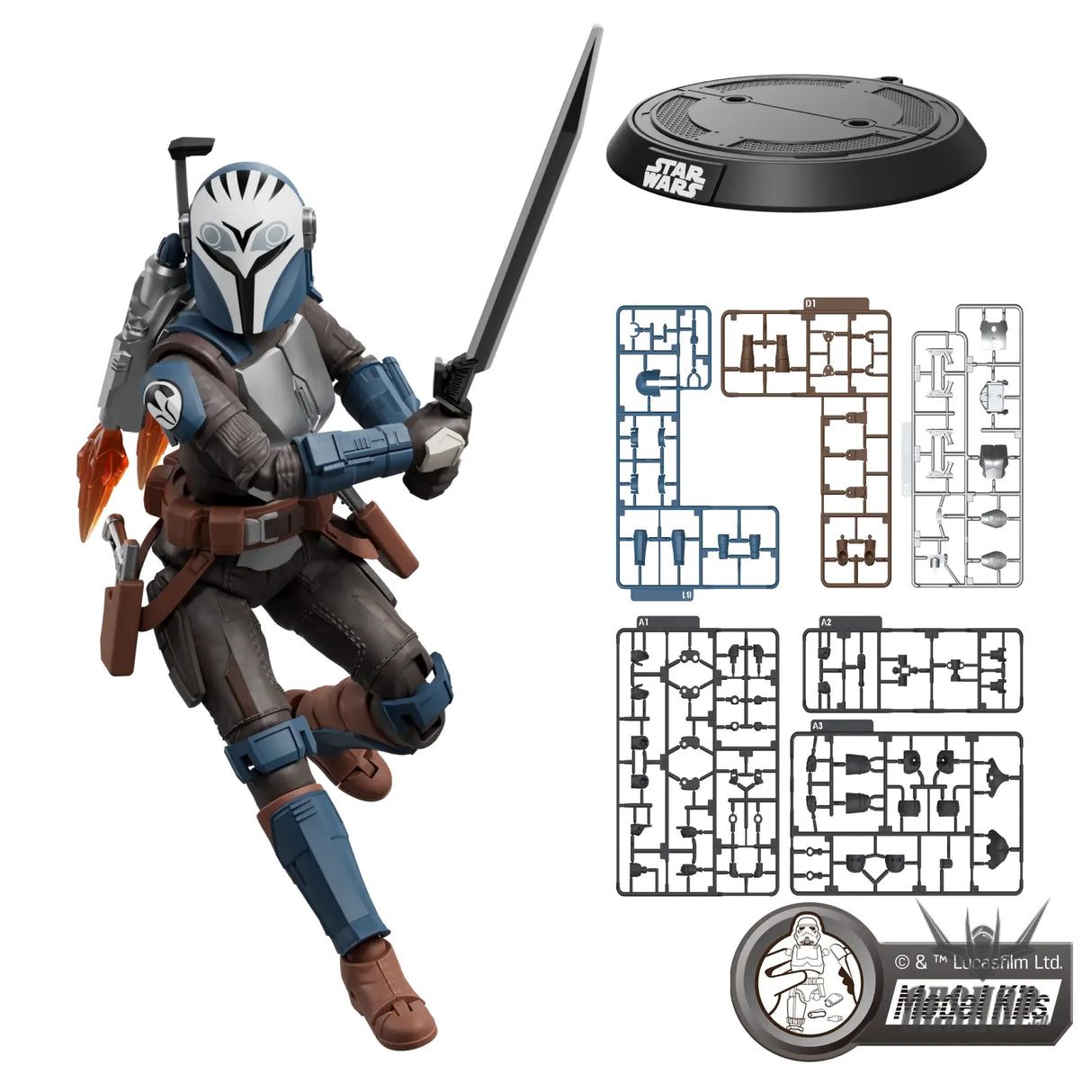 Blokees Star Wars Champion Class CC06 BO-KATAN KRYZE™ Action Figure Model Kit 75806 - Scale Model Kits