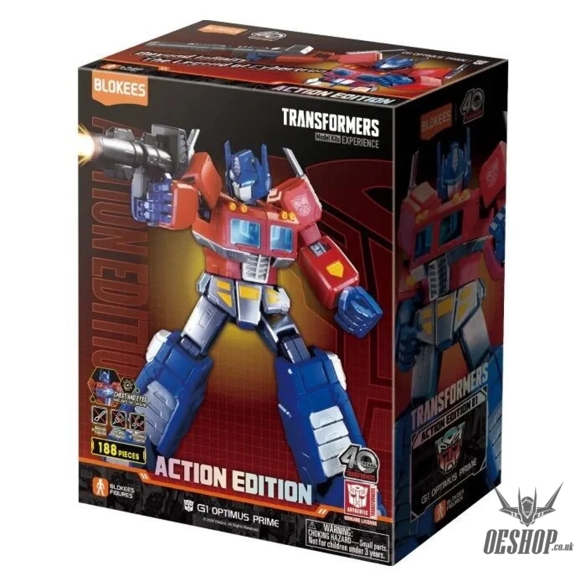 SU ORDINAZIONE Transformers Blokees Plastic Model Kit Action Edition 01 G1 Optimus Prime main image 0