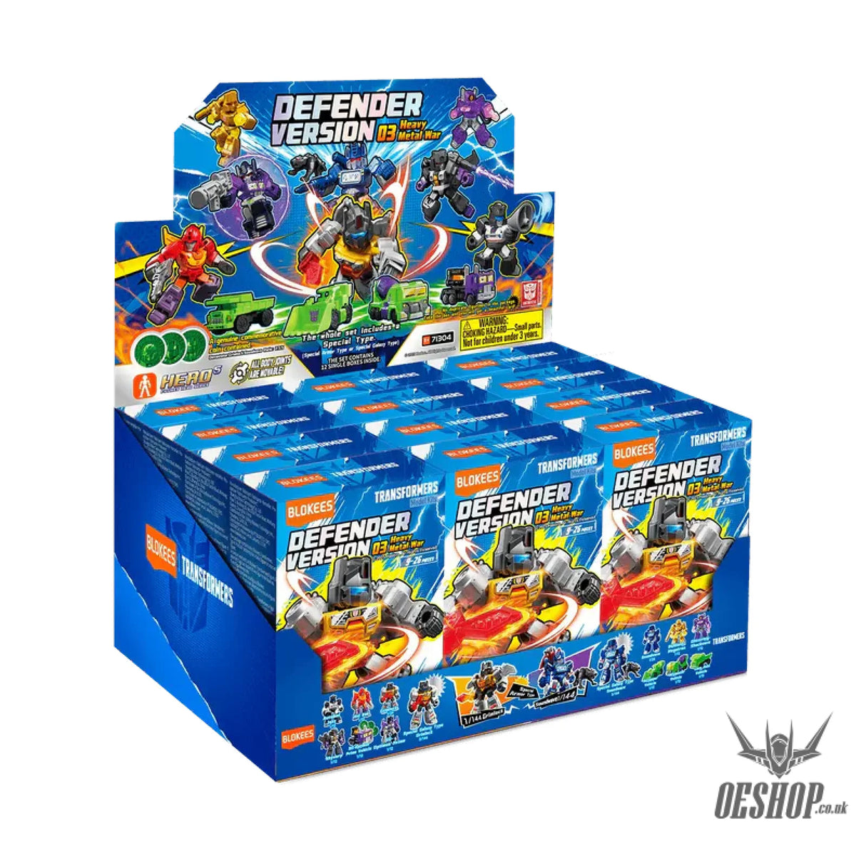 Blokees Transformers Galaxy Version Defender 03 Heavy Metal War Model Kits Figure Blind Box Scale Model Kits