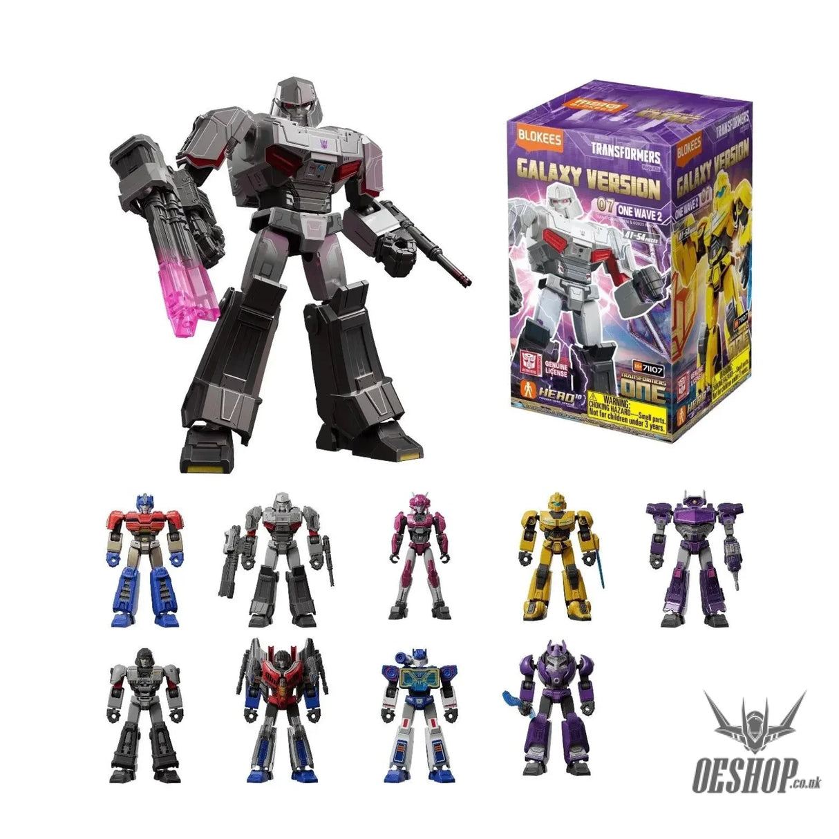 Blokees Transformers Galaxy Version 07 One Wave 2 Action Figure Model Kit Blind Box Scale Model Kits
