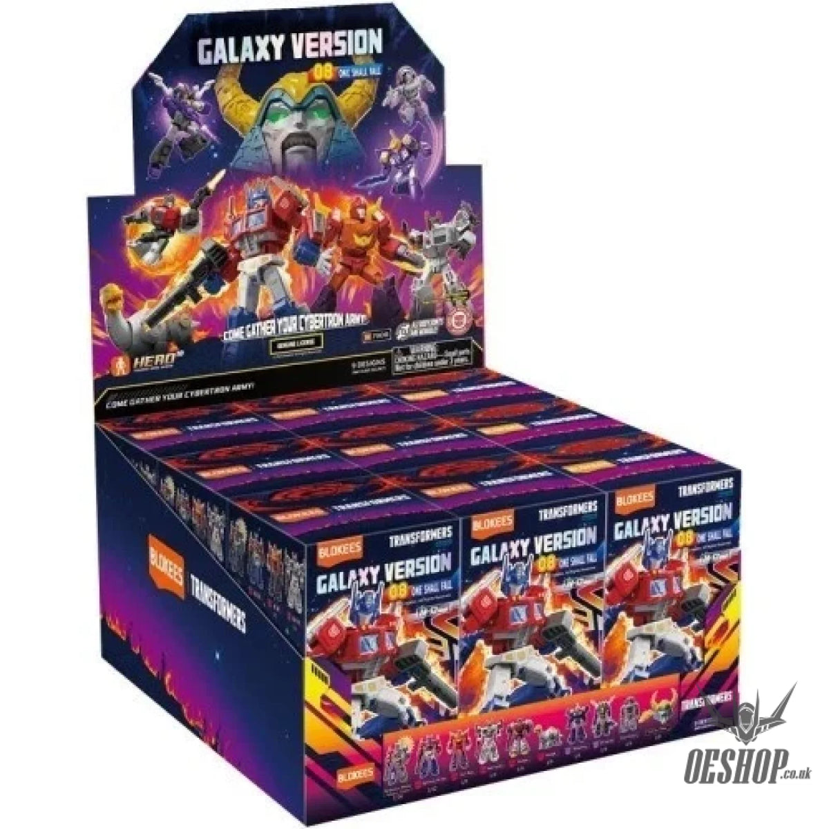 Blokees Transformers Galaxy Version 08 One Shall Fall Action Figure Model Kit Blind Box 71108 - Whole Set (9 Boxes)