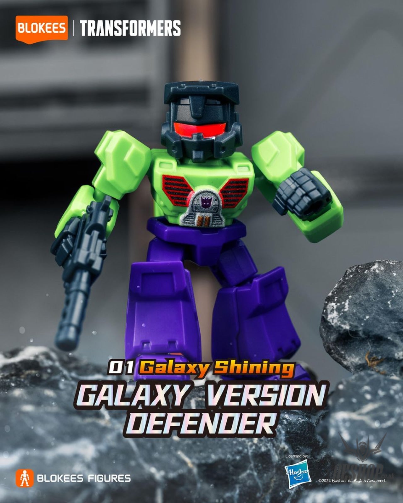 Blokees Transformers Galaxy Version Defender 01 Galaxy Shining Model Kits Figure Blind Box Scale Model Kits