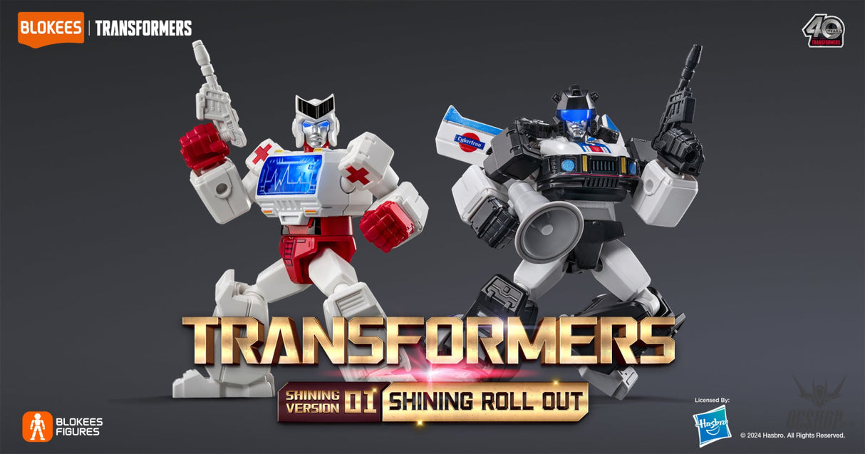 Blokees Transformers Galaxy Shining Version 01 Roll Out Action Figure Model Kit Blind Box Scale Model Kits