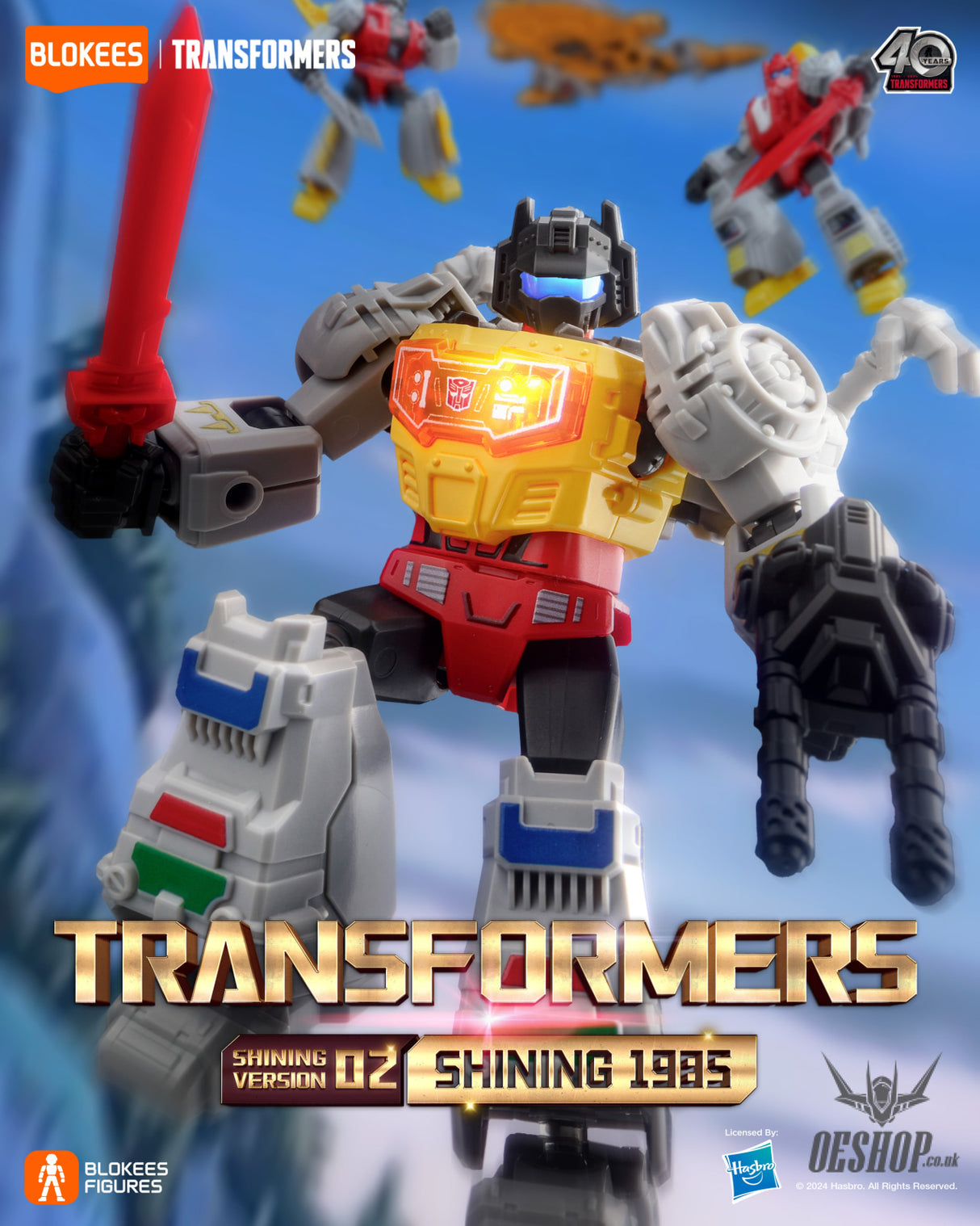 Blokees Transformers Galaxy Shining Version 02 Shining 1985 Action Figure Model Kit Blind Box Scale Model Kits