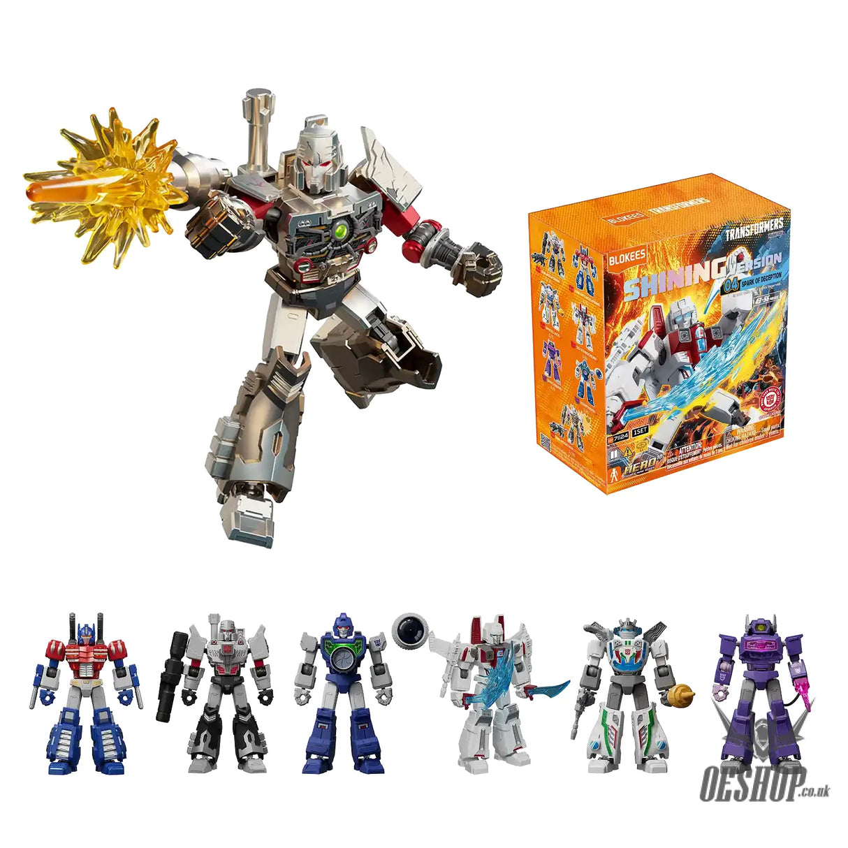 Blokees Transformers Shining Version 04 Spark of Deception Action Figure Model Kit Blind Box 71124 Scale Model Kits
