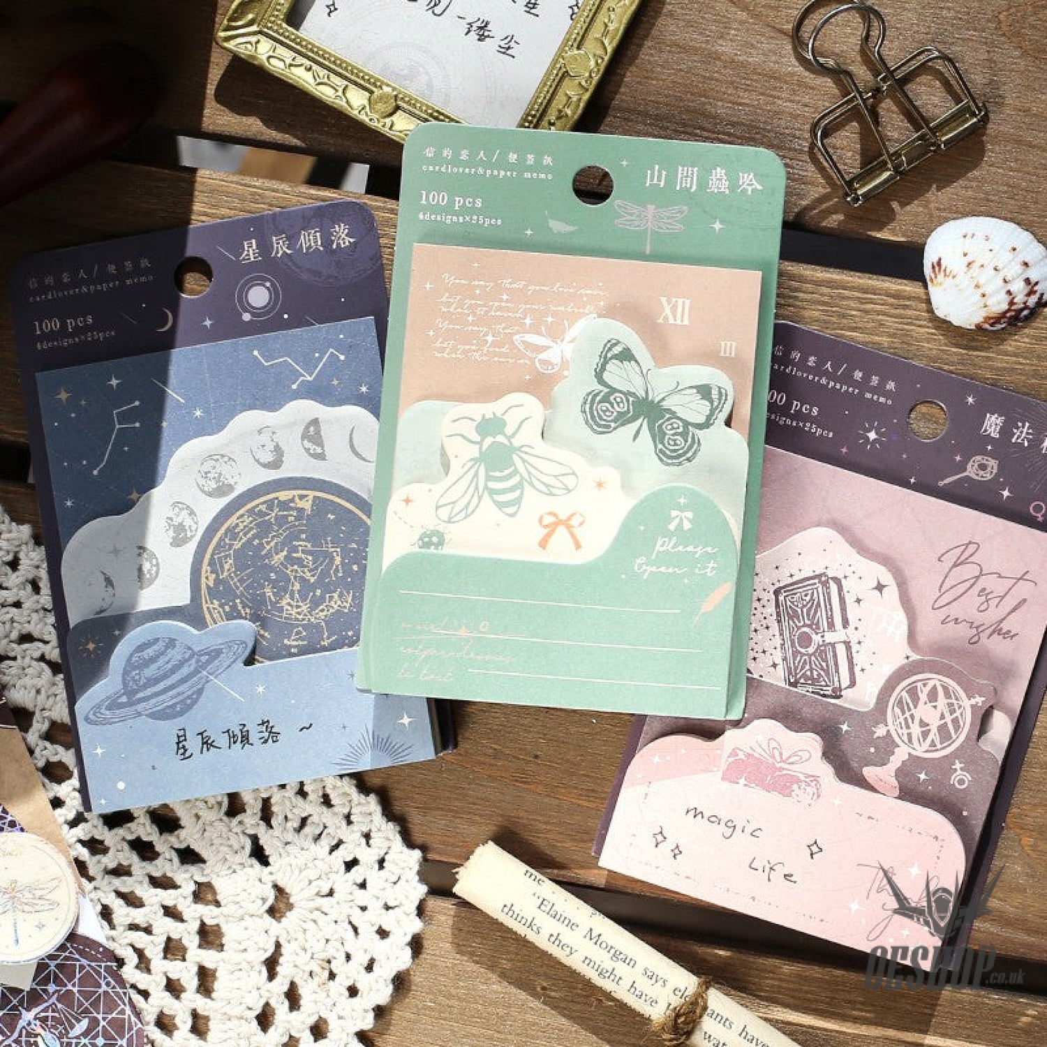 Card Lover Memo Notes Vientiane World Series Tearable Set of 4 OEShop 8.99 OEShop