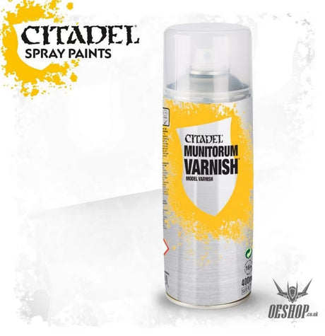 Citadel Spray Varnish: Munitorum Varnish 400ml 62-03 Painting Consumables