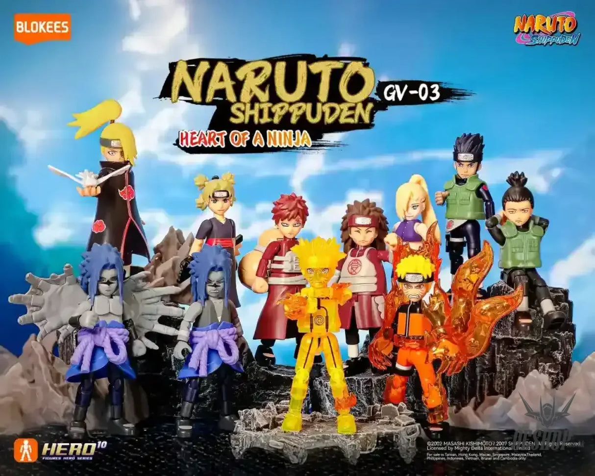Blokees Naruto Figures Galaxy Version 03 - Heart of a Ninja Model Kits Figure Blind Box 71064 Scale Model Kits