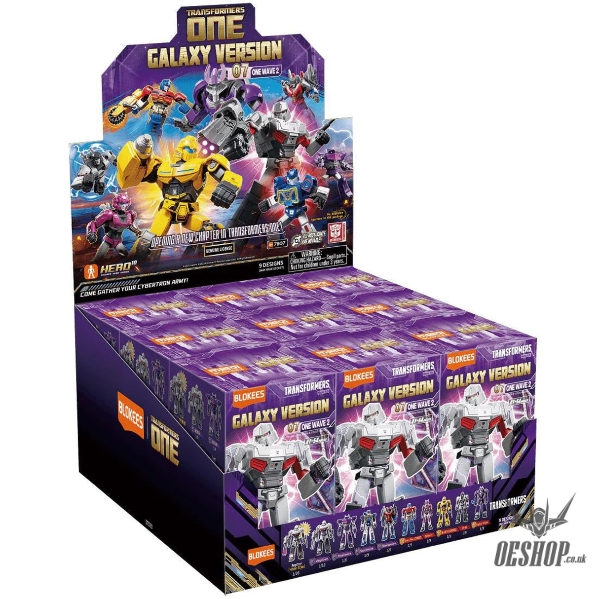 Damaged Box Blokees Transformers Galaxy Version 07 One Wave 2 Action Figure Model Kit Blind Box 71107 - Whole Set (9