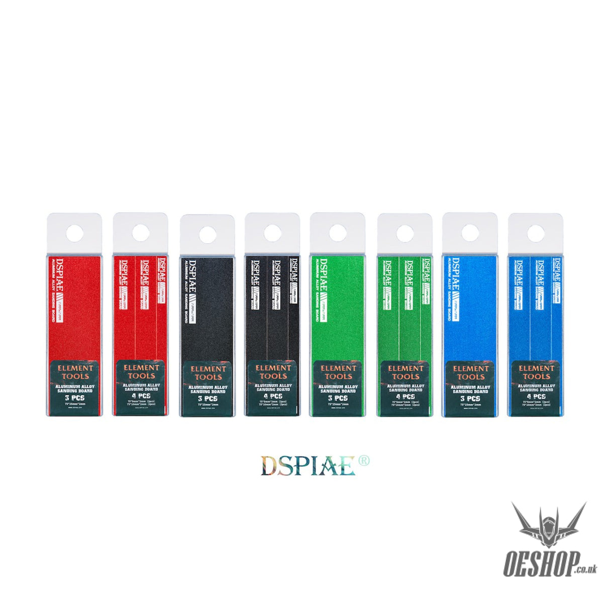 DSPIAE AS-BK15 Aluminum Alloy Sanding Board (Black) 4pcs DSPIAE 6.99 OEShop