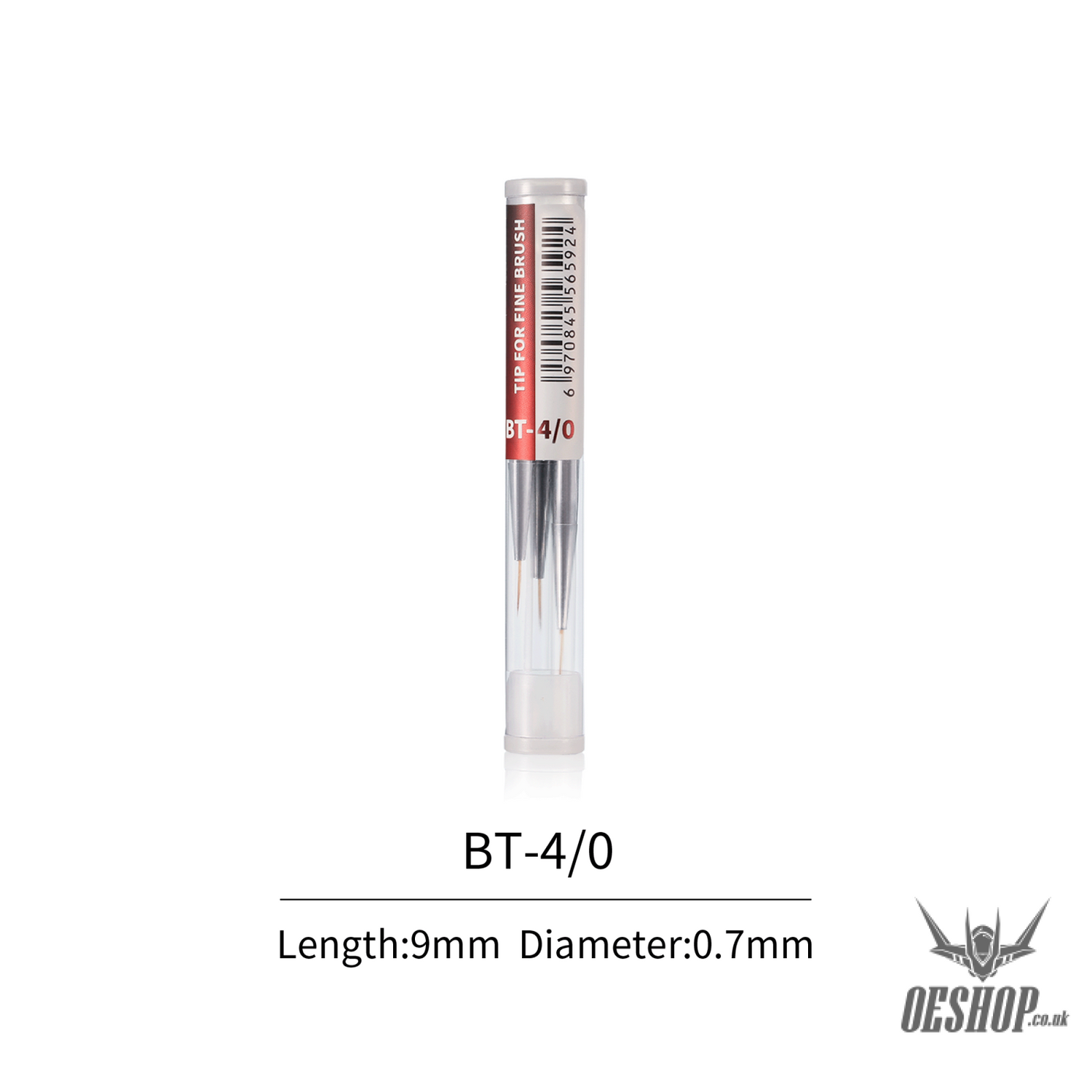 Dspiae At-Fb Aluminium Alloy Interchangeable Fine Tip Brush Bt 4/0