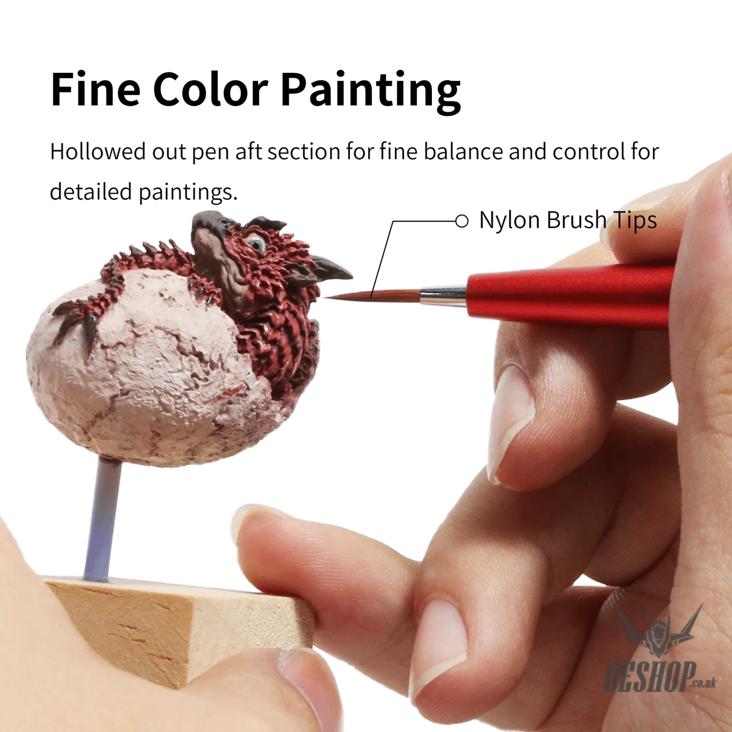 Dspiae At-Fb Aluminium Alloy Interchangeable Fine Tip Brush