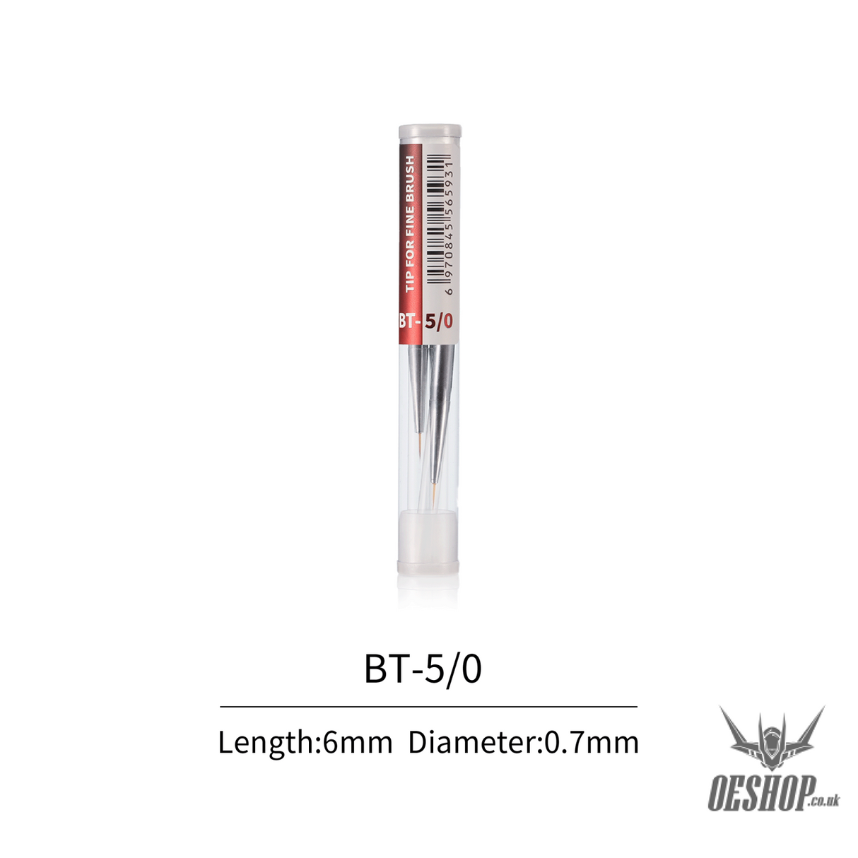 Dspiae At-Fb Aluminium Alloy Interchangeable Fine Tip Brush Bt 5/0