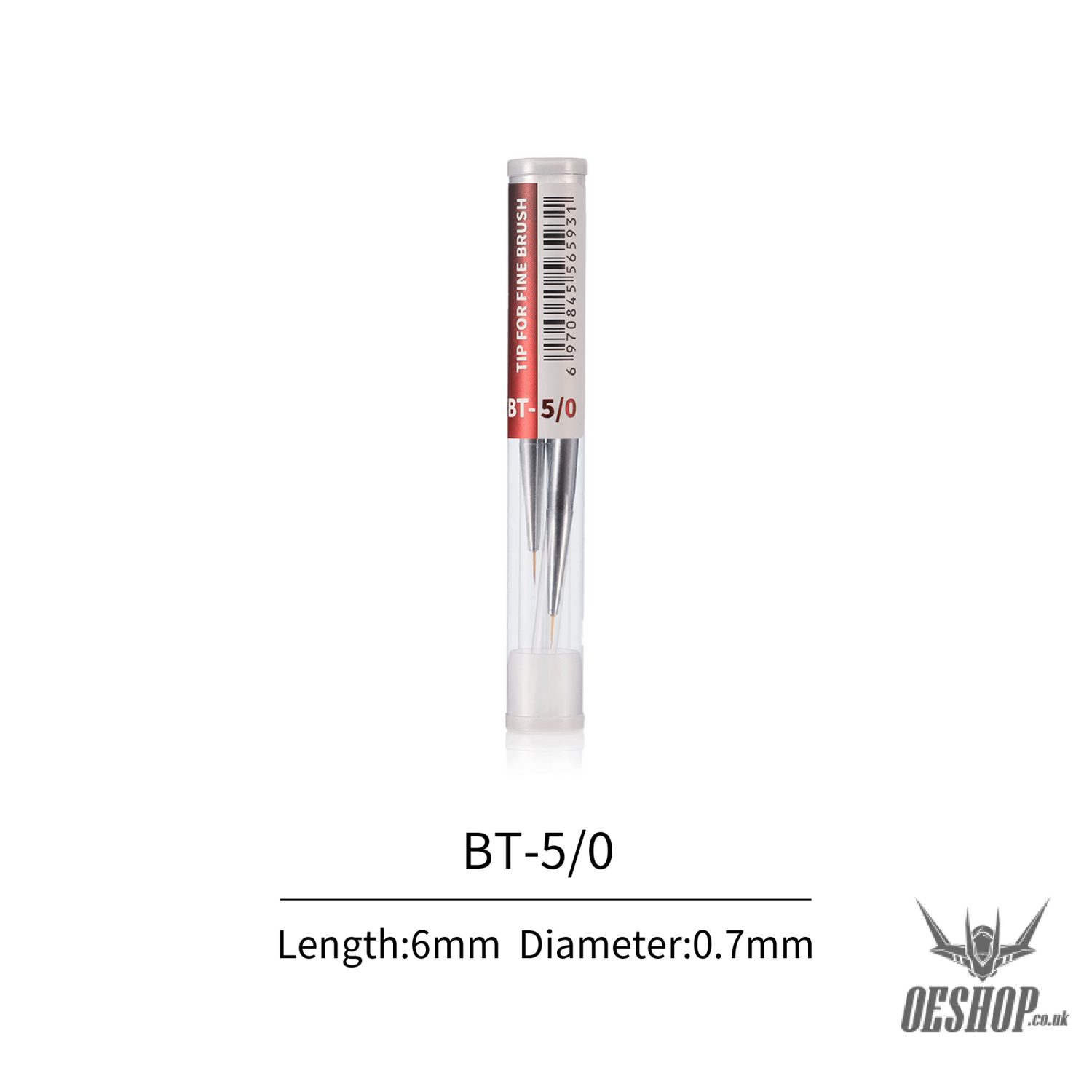 Dspiae At-Fb Aluminium Alloy Interchangeable Fine Tip Brush Bt 5/0