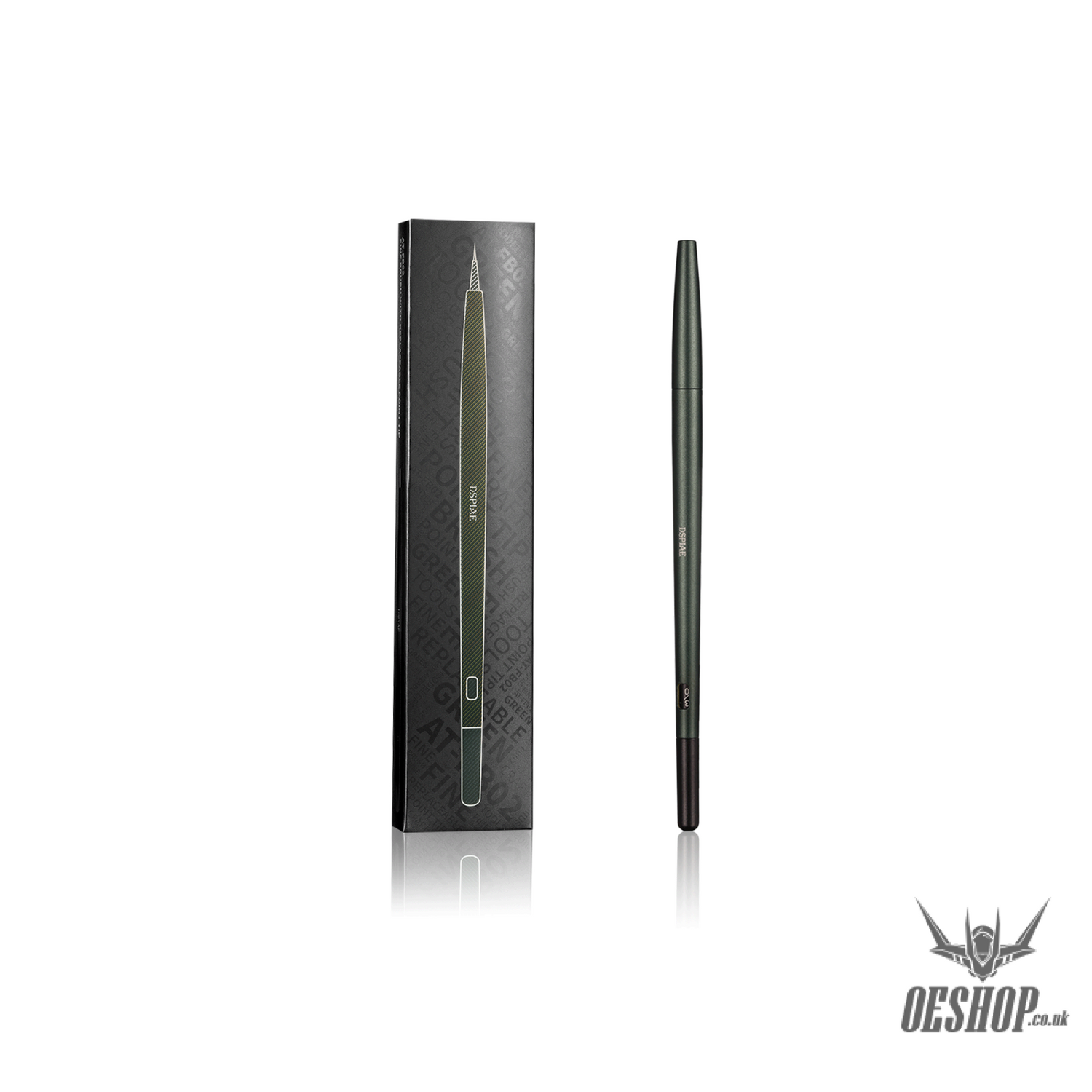 Dspiae At-Fb Aluminium Alloy Interchangeable Fine Tip Brush At-Fb02 Green
