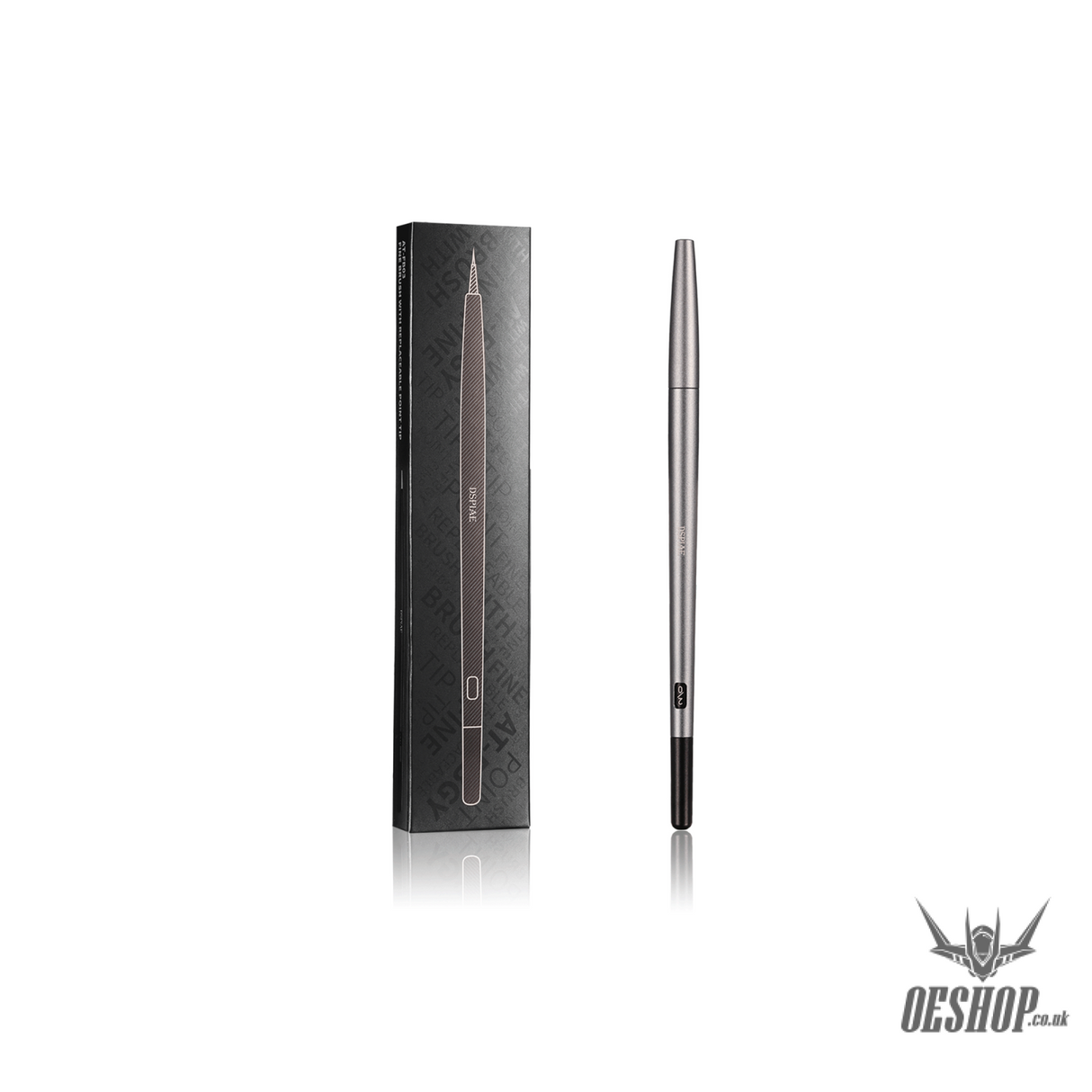 Dspiae At-Fb Aluminium Alloy Interchangeable Fine Tip Brush At-Fb03 Gray