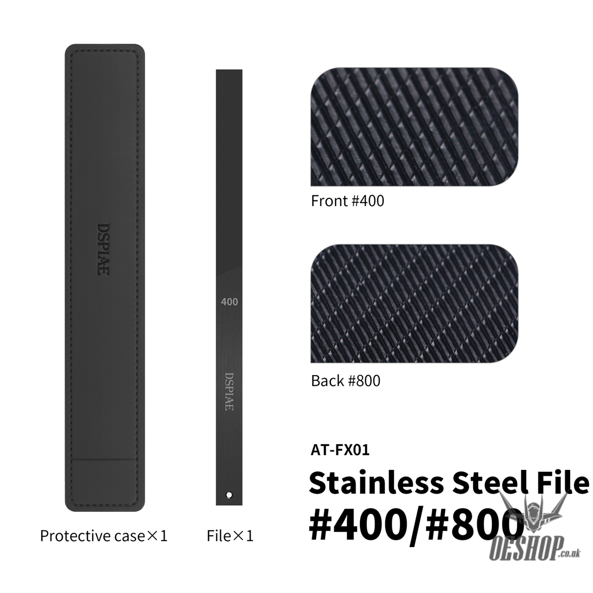 DSPIAE AT-FX DLC-Coated Stainless Steel File - Sanding Tools
