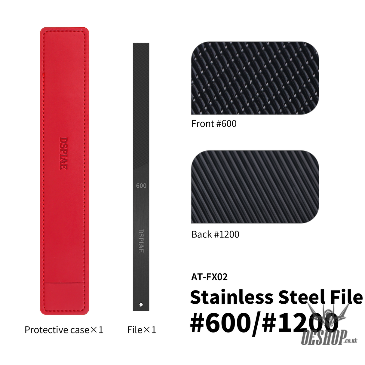DSPIAE AT-FX DLC-Coated Stainless Steel File - Sanding Tools