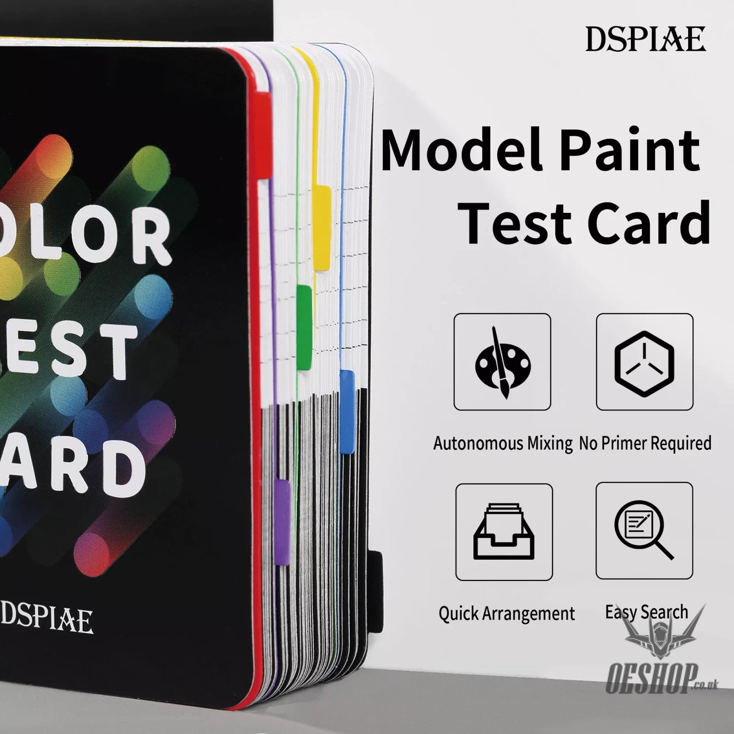 Dspiae Cc-01 Model Paint Colour Test Card