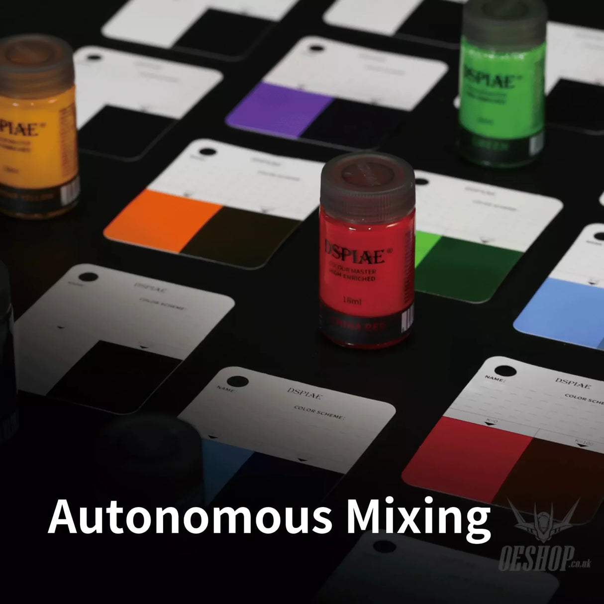 Dspiae Cc-01 Model Paint Colour Test Card