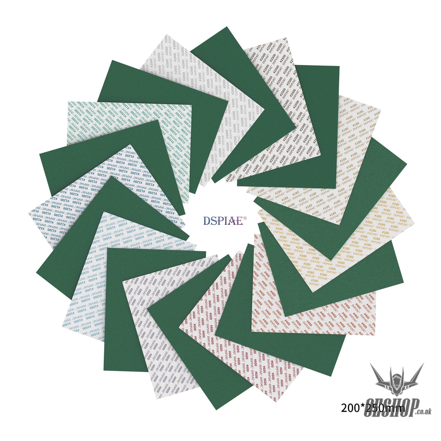 Dspiae Fsp 180-2500 Self Adhesive Abrasive Film 200*250Mm (Durable Type)