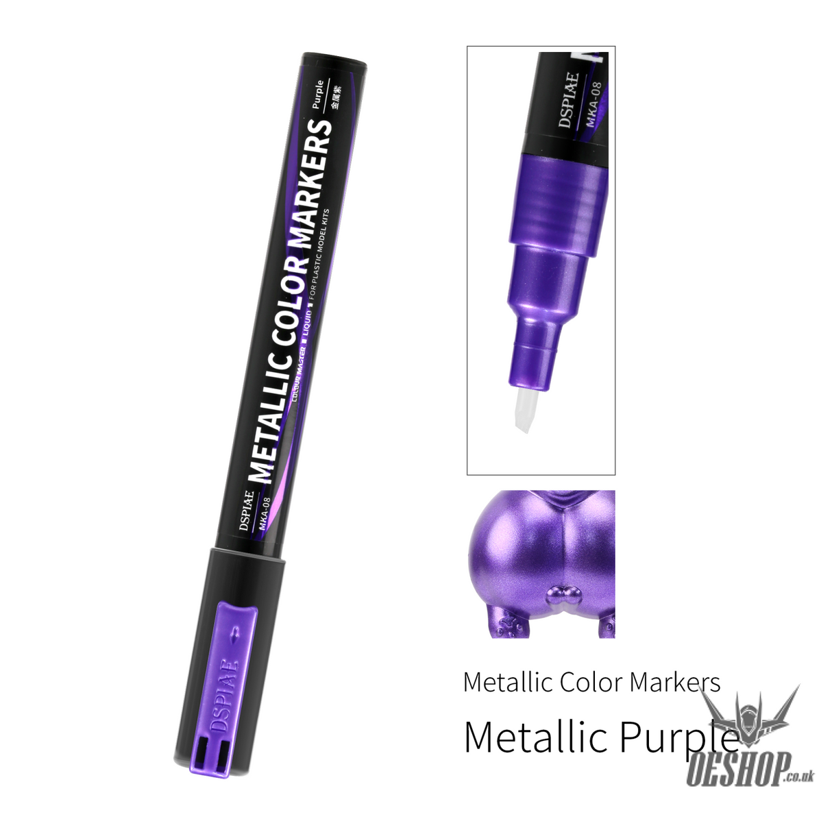 Dspiae Mka Super Metallic Color Markers Environment-Friendly Mka-08 Purple