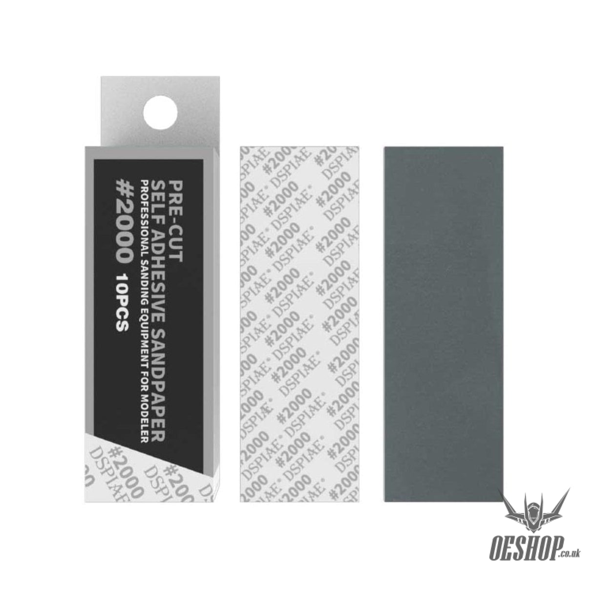 Dspiae Msp 180-2500 Pre-Cut Self Adhesive Sandpaper 10Pcs Msp-2000